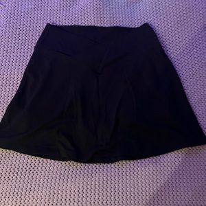 Black cross over gym skirt
